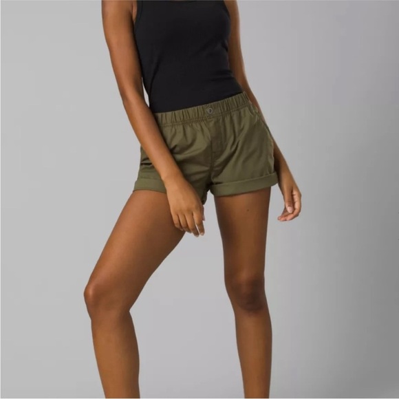 NWT Prana Double Peak Shorts Sz 2 Mud 5” Inseam - Picture 2 of 11